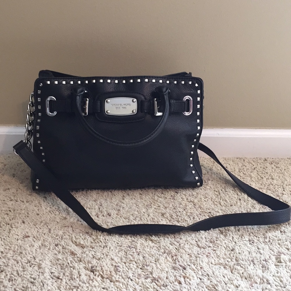 Beautiful black leather Michael Kors purse